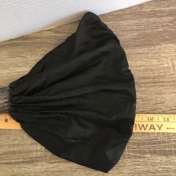 1920’s Accordion Closure Black Bag with Multicolor Handle - Picture 9 of 12